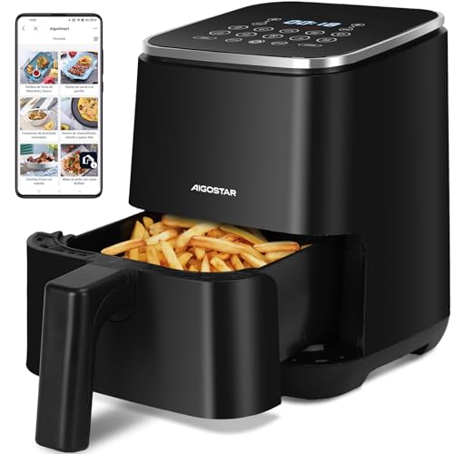 Aigostar Dot - Heißluftfritteuse 2L, Airfryer mit 8 Programmen und LED-Touchscreen, 1200W, einstellbare Zeit und Temperatur, herausnehmbarer Antihaft-Rost, leicht zu reinigen, BPA-frei Aigostar Dot - Heißluftfritteuse 2L, Airfryer mit 8 Programmen und LED-Touchscreen, 1200W, einstellbare Zeit und Temperatur, herausnehmbarer Antihaft-Rost, leicht zu reinigen, BPA-frei von Aigostar