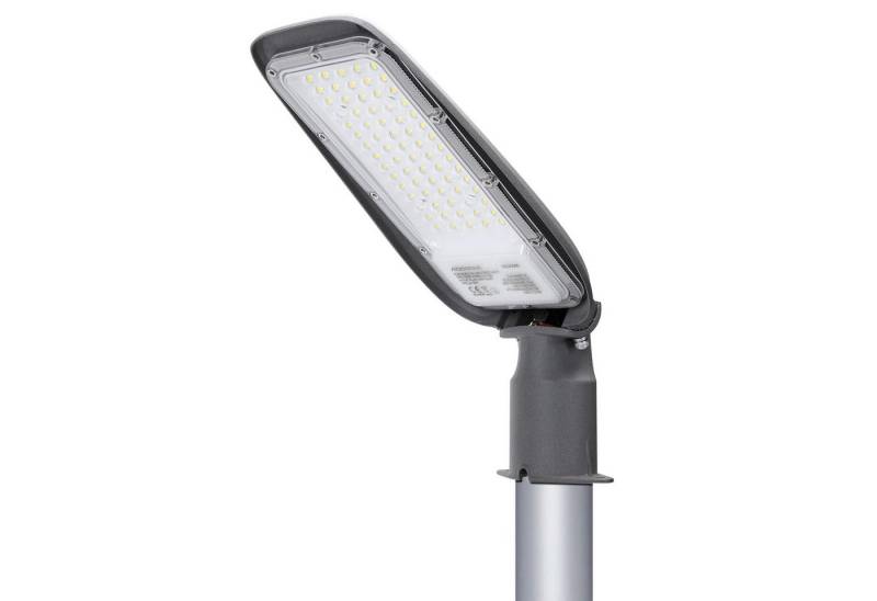 Aigostar Flutlichtstrahler LED Straßenleuchte, 6500K LED-Außenleuchten IP65 IK08(Ohne Ständer), LED fest integriert, Tageslichtweiß von Aigostar