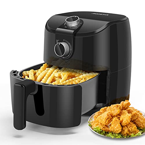 Aigostar - Hayden Alpha 4L Heißluftfritteuse, Airfryer für den Hausgebrauch mit 1500 W und schneller Luftzirkulation, 30-Minuten-Timer, einstellbare Temperatur für gesundes, fettarmes Kochen, Schwarz von Aigostar