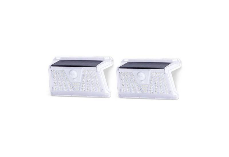 Aigostar LED Außen-Wandleuchte 2er Pack Solar Sensor 73LEDS 260 Lumen 6500K Kaltweiß Outdoor von Aigostar