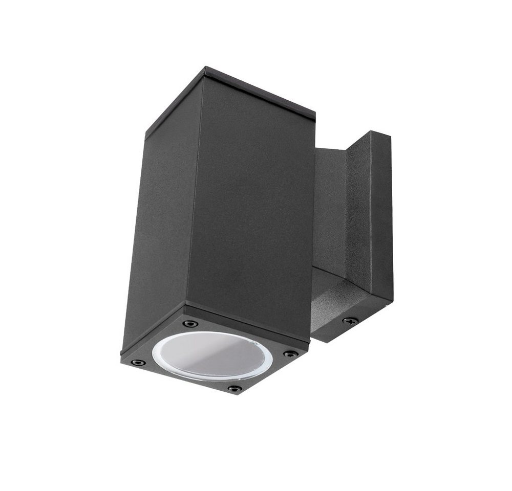 Aigostar LED Außen-Wandleuchte LED Wandleuchte Wandlampe Fassaden leuchte Eckig, schwarz, 1 Flammig, Warmweiß 3000K, IP65 von Aigostar