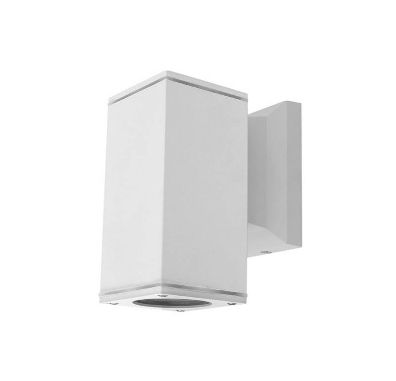 Aigostar Außen-Wandleuchte LED Wandleuchte Wandlampe Fassaden leuchte Eckig, weiß, 1 Flammig, Neutralweiß 4000K, IP65 von Aigostar