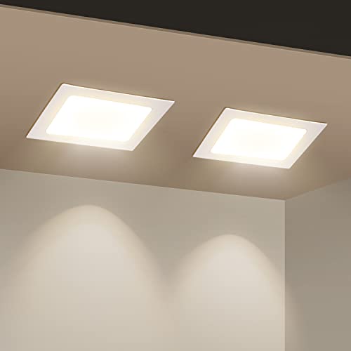 Aigostar LED Einbaustrahler,18W Äquivalent zu 136W,Tageslicht 4000K,Weiß,LED Einbauleuchten,LED Bullauge,Ф190-200mm,Packung mit 2 von Aigostar