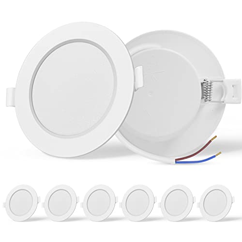 Aigostar LED Einbaustrahler 9W Einbauleuchten Ultra flach. 230 V Kein Trafo erforderlich, Deckenstrahler Deckenspots Kaltweißes 6500K, Spots LED Set,6 Pack Aigostar LED Einbaustrahler 9W Einbauleuchten Ultra flach. 230 V Kein Trafo erforderlich, Deckenstrahler Deckenspots Kaltweißes 6500K, Spots LED Set,6 Pack von Aigostar