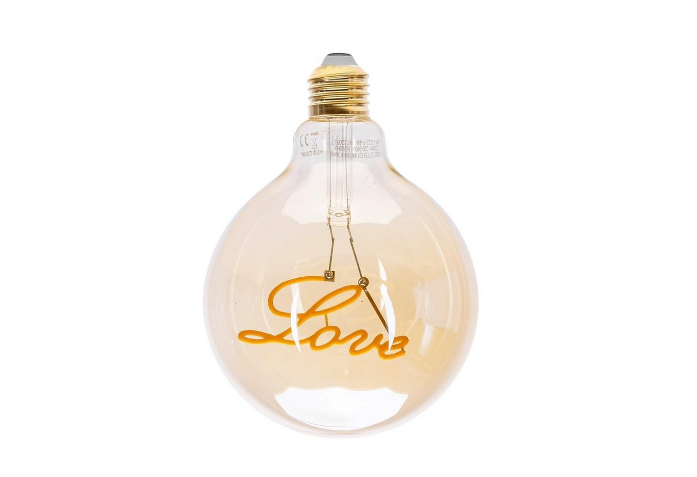 Aigostar LED-Filament 4W LED Filament Leuchtmittel Edison E27 Deko Retro Nostalgie Glühbirne, Warmweiß, Retro Nostalgie Glühbirne Lampe Form G95 4W 250 Lumen 1800K warmweiß von Aigostar