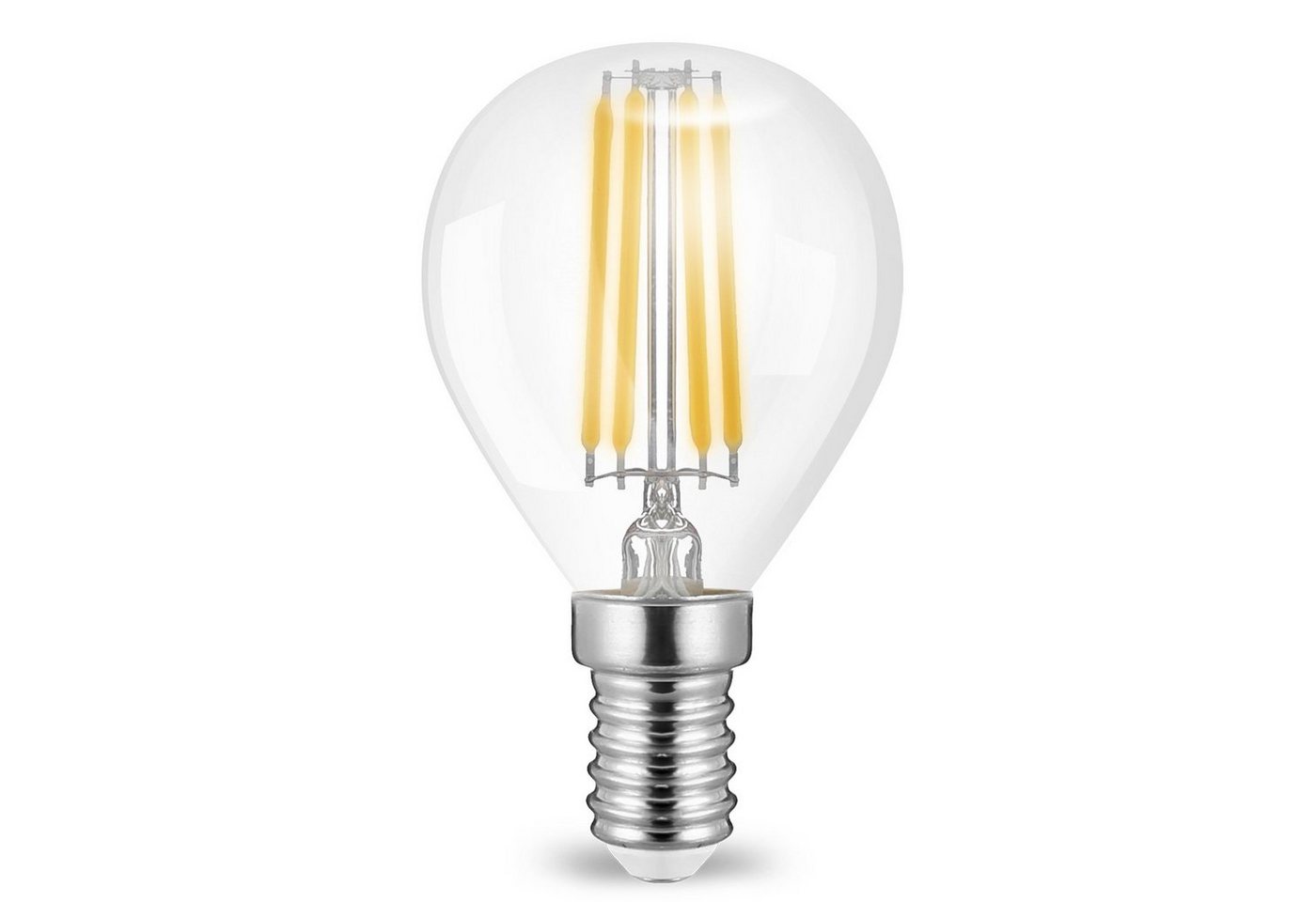 Aigostar LED-Leuchtmittel 4 Watt E14 LED Birne Filament Leuchtmittel mit klarem Glas G45, Ø45x78m, Neutralweiss, 5x, 4w, 470 Lumen, Neutralweß 4000K, Ø45 x 78 mm, Klar Glas, G45, E14, IP20 von Aigostar