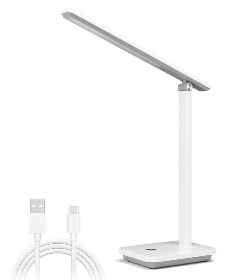 Aigostar LED Schreibtischlampe Schreibtischlampe LED dimmbar, USB faltbare Kindertischlampe, 3 Modi von Aigostar