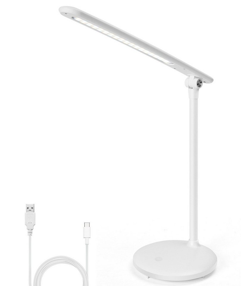 Aigostar LED Schreibtischlampe Schreibtischlampe Led faltbare USB-C kabel 3 modi dimmbar von Aigostar