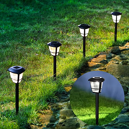 Aigostar LED Solar Gartenleuchten Wasserdicht Solarlampen für außen Mit Erdspiess Gartenbeleuchtung Solar für Außen Garten Retro Vintage 12 Stücke von Aigostar