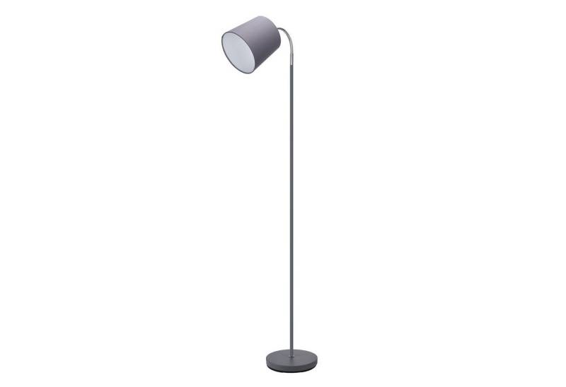 Aigostar LED Stehlampe Stehlampe E14 Fassung mit Grau Lampenschirm mit Metallsockel von Aigostar