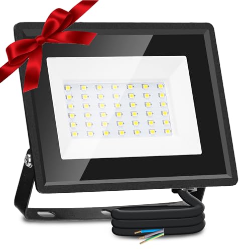 Aigostar LED Strahler Außen Innen 30W 2510LM Kaltweiss 6500K Ledstrahler Scheinwerfer IP65 Wasserdicht LED Außenstrahler für Hell Garten Garage Sportplatz Hof Fluter Aigostar LED Strahler Außen Innen 30W 2510LM Kaltweiss 6500K Ledstrahler Scheinwerfer IP65 Wasserdicht LED Außenstrahler für Hell Garten Garage Sportplatz Hof Fluter von Aigostar