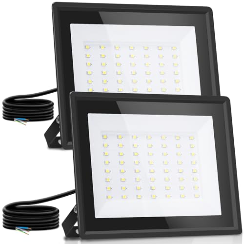 Aigostar LED Strahler außen 50W,2 Stück, Naturweiß 4000K 4300 Lumen Scheinwerfer IP65 Wasserdicht Außenstrahler für Hell Garten Garage Sportplatz Hof Fluter Aigostar LED Strahler außen 50W,2 Stück, Naturweiß 4000K 4300 Lumen Scheinwerfer IP65 Wasserdicht Außenstrahler für Hell Garten Garage Sportplatz Hof Fluter von Aigostar