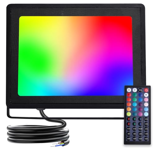 Aigostar RGB LED Strahler 50W,LED Strahler Außen mit Fernbedienung,6 Strobe Modi,DIY Modi,Timing,dimmbar LED Fluter,IP65 wasserdicht Flutlicht für Garten,Party,Halloween Aigostar RGB LED Strahler 50W,LED Strahler Außen mit Fernbedienung,6 Strobe Modi,DIY Modi,Timing,dimmbar LED Fluter,IP65 wasserdicht Flutlicht für Garten,Party,Halloween von Aigostar