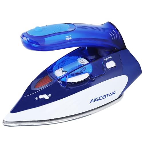 Aigostar Reise-Dampfbügeleisen 1100W,Reisebügeleisen 110/240V,Tragbar Faltbarer Griff Reisedampfbügeleisen Kleines Mini Bügeleisen Leichtes 80ml Wassertank Mehrere Temperaturstufen Aigostar Reise-Dampfbügeleisen 1100W,Reisebügeleisen 110/240V,Tragbar Faltbarer Griff Reisedampfbügeleisen Kleines Mini Bügeleisen Leichtes 80ml Wassertank Mehrere Temperaturstufen von Aigostar
