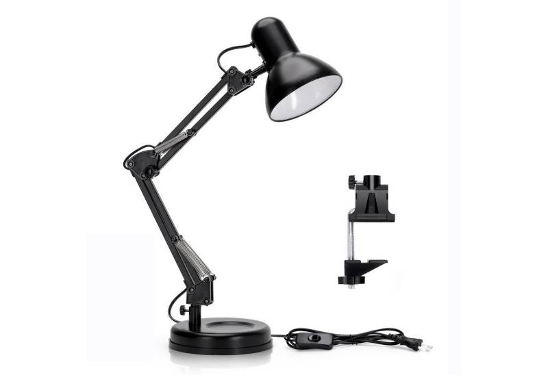 Aigostar Schreibtischlampe Schreibtischlampe 2 in 1 Standbare und Klemmbare Tischlampe Schwarz von Aigostar