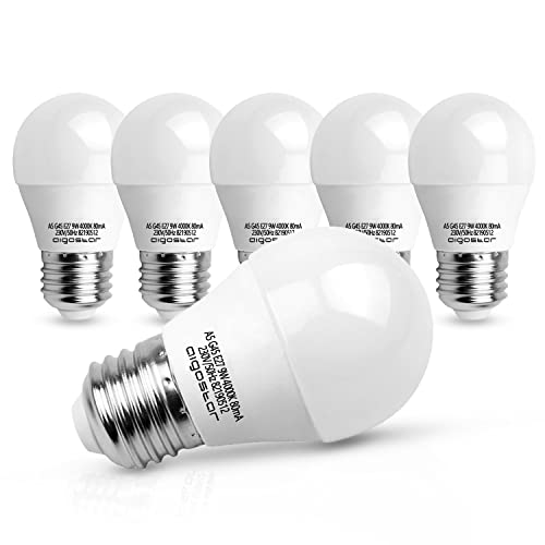 Aigostar LED Lampe E27 9W Glühbirne Ersetzt 62W Glühlampen, Natürliches Weiß 4000K Leuchtmittel, LED Birne 840 Lumen, CRI＞80, Nicht Dimmbar Energiesparlampe, 5 Stück von Aigostar