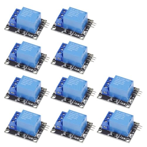 Aihasd 10stk 1 Kanal 5V Relaismodul Board Shield KY-019 LED Indikator für Arduino von Aihasd