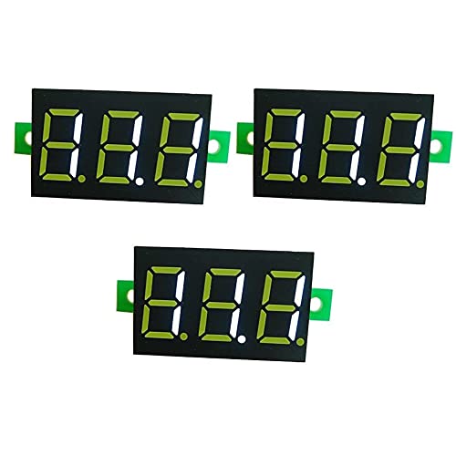 EasyWordMall 3PCS Mini Digital Voltmeter LED Spannungsanzeige Panelmeter DC 0-100V Weiß EasyWordMall 3PCS Mini Digital Voltmeter LED Spannungsanzeige Panelmeter DC 0-100V Weiß von Aihasd