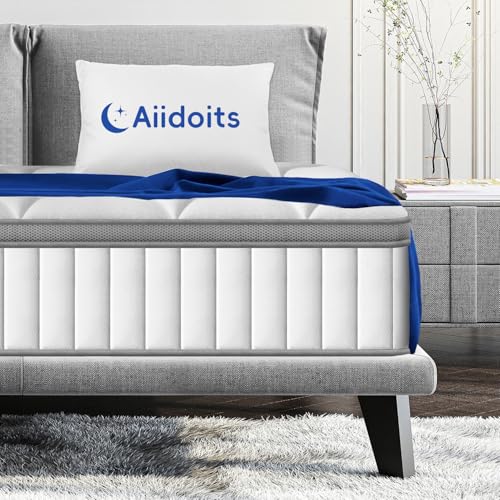 Aiidoits Matratze 140x200 cm Taschenfederkernmatratze 7 Zonen Härtegrad H3 Oeko-TEX Zertifiziert 25cm hoch mit abnehmbarem waschbarem Baumwollbezug Matratz für Kinder und Erwachsene Aiidoits Matratze 140x200 cm Taschenfederkernmatratze 7 Zonen Härtegrad H3 Oeko-TEX Zertifiziert 25cm hoch mit abnehmbarem waschbarem Baumwollbezug Matratz für Kinder und Erwachsene von Aiidoits