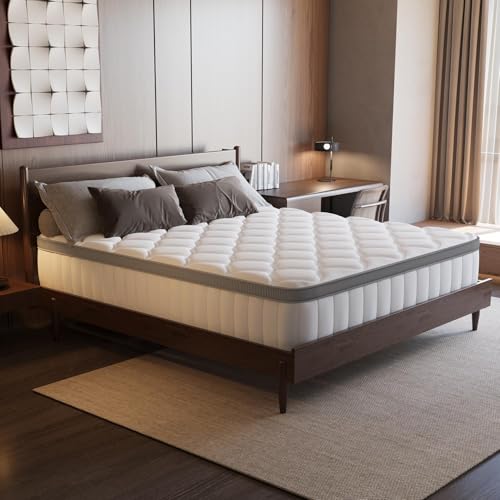 Aiidoits Matratze 90x200cm Taschenfederkernmatratze 7 Zonen Härtegrad H3 Oeko-TEX Zertifiziert 25cm hoch mit abnehmbarem waschbarem Baumwollbezug Matratz für Kinder und Erwachsene von Aiidoits