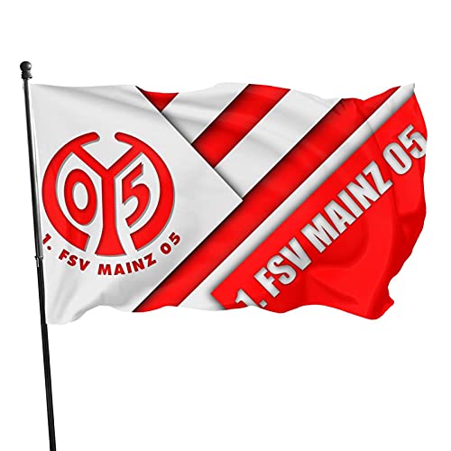 1.F-Sv Ma-Inz 05 Familienfahne Gartenflagge Gartenflagge bedruckt Willkommens-Partyfahne Dekofahnen Wettkampffahnen von Aiier