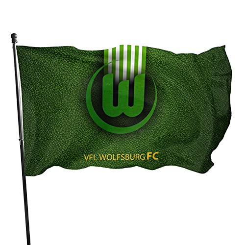 V-Fl Wolf-Sburg Fc Familienfahne Gartenflagge Gartenflagge bedruckt Willkommensfahne Dekofahnen Wettkampffahnen von Aiier