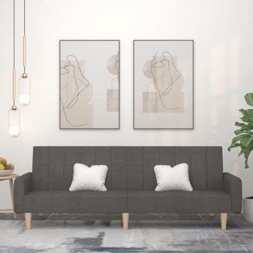 Aiious 2-Sitzer Dunkelgrau Stoff Schlafsofa - 2-in-1, Komfortabel f¨¹r ¨¹bernachtungsg?ste in Wohnzimmern und mehr Aiious 2-Sitzer Dunkelgrau Stoff Schlafsofa - 2-in-1, Komfortabel f¨¹r ¨¹bernachtungsg?ste in Wohnzimmern und mehr von Aiious