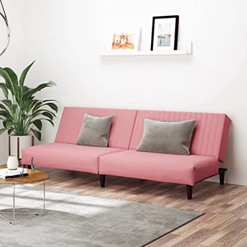 Aiious 2-Sitzer Rosa Samt Schlafsofa: 2-in-1-Funktion, Komfortabel f¨¹r ¨¹bernachtungsg?ste in Wohnzimmer, Studentenzimmer UVM. Aiious 2-Sitzer Rosa Samt Schlafsofa: 2-in-1-Funktion, Komfortabel f¨¹r ¨¹bernachtungsg?ste in Wohnzimmer, Studentenzimmer UVM. von Aiious