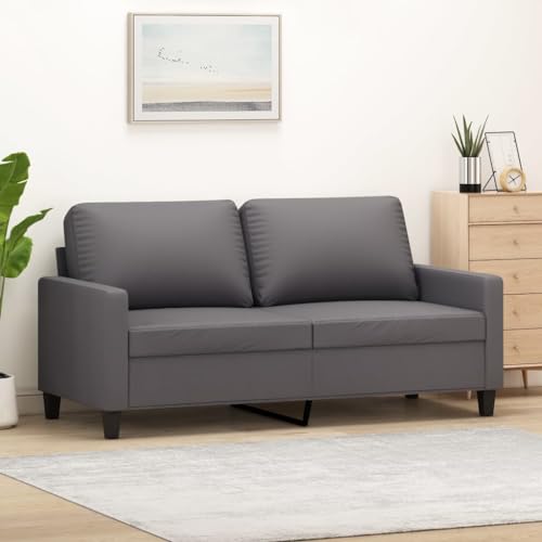 Aiious 2-Sitzer-Sofa 140 cm Grau Kunstleder - Bequem f¨¹rs Entspannen und Fernsehen Aiious 2-Sitzer-Sofa 140 cm Grau Kunstleder - Bequem f¨¹rs Entspannen und Fernsehen von Aiious