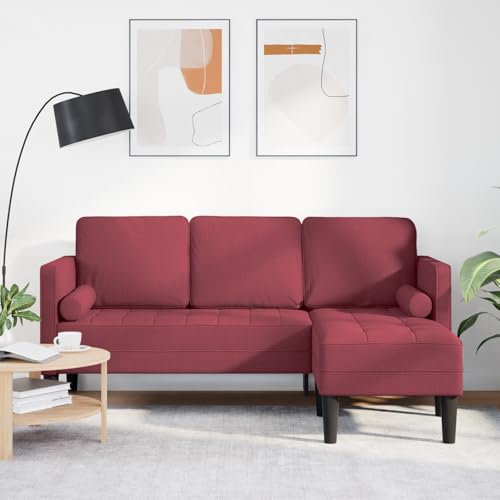 Aiious 3-Sitzer L-f?rmiges Sofa in sattem Weinrot - Stilvoll, bequem und ideal f¨¹r Moderne Wohnzimmer Aiious 3-Sitzer L-f?rmiges Sofa in sattem Weinrot - Stilvoll, bequem und ideal f¨¹r Moderne Wohnzimmer von Aiious