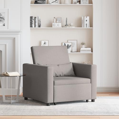 Aiious 3-in-1 Einzelsofa Bett umwandelbar Taupe Stoff Aiious 3-in-1 Einzelsofa Bett umwandelbar Taupe Stoff von Aiious