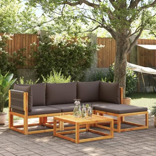 Aiious 5-TLG. Gartensofa-Set mit Kissen Holz Akazie & Seil Aiious 5-TLG. Gartensofa-Set mit Kissen Holz Akazie & Seil von Aiious