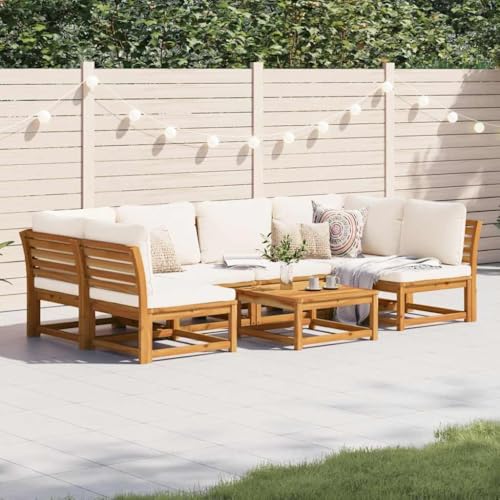 Aiious 7-TLG Garten-Lounge-Set mit Kissen aus Massivholz Akazie - Elegant Entspannen im Garten oder auf der Terrasse Aiious 7-TLG Garten-Lounge-Set mit Kissen aus Massivholz Akazie - Elegant Entspannen im Garten oder auf der Terrasse von Aiious
