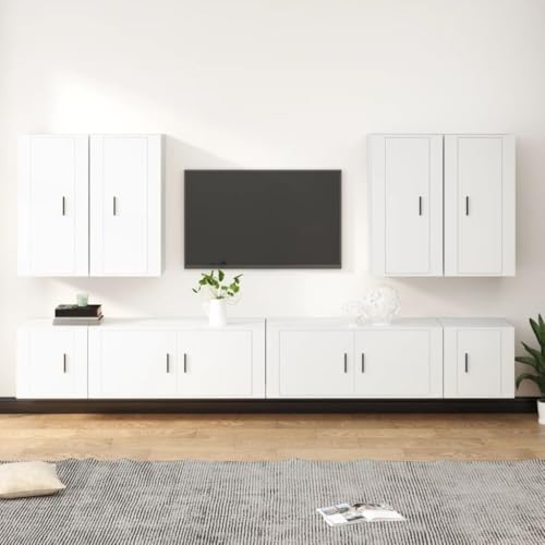 Aiious Elegantes TV-Regal Set aus robustem Holzwerkstoff mit viel Stauraum zum Wandmontieren ¨C ideal f¨¹r DVDs, Zeitschriften & Accessoires ¨C inklusive Montageanleitung Aiious Elegantes TV-Regal Set aus robustem Holzwerkstoff mit viel Stauraum zum Wandmontieren ¨C ideal f¨¹r DVDs, Zeitschriften & Accessoires ¨C inklusive Montageanleitung von Aiious