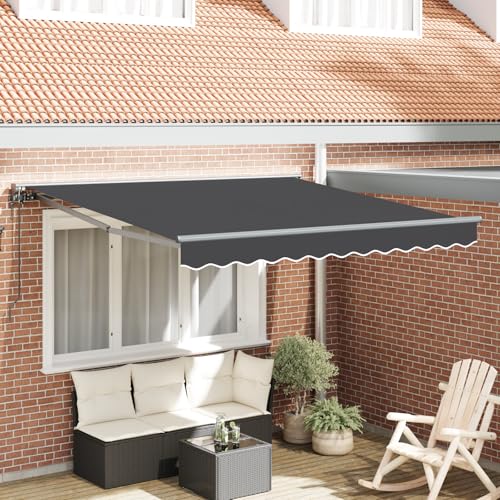 Aiious Automatische Ausziehbare Markise in Anthrazit 300x250 cm - Stabil Wandmontiert f¨¹r Au?eneinsatz Aiious Automatische Ausziehbare Markise in Anthrazit 300x250 cm - Stabil Wandmontiert f¨¹r Au?eneinsatz von Aiious