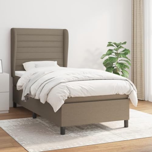 Aiious Boxspringbett mit Matratze Taupe 90x190 cm Stoff Aiious Boxspringbett mit Matratze Taupe 90x190 cm Stoff von Aiious