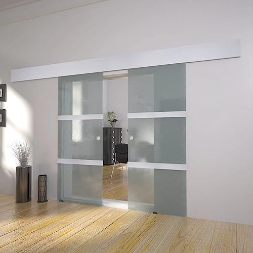 Aiious Doppelschiebet¨¹r Glas von Aiious