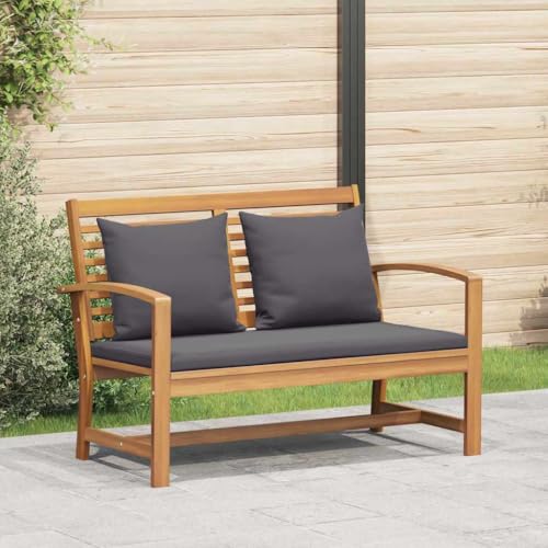 Aiious Garten-Sofa-Set 2 pcs aus Natur Teak-Massivholz - Rustikal und Wetterfest f¨¹r Balkon und Garten von Aiious