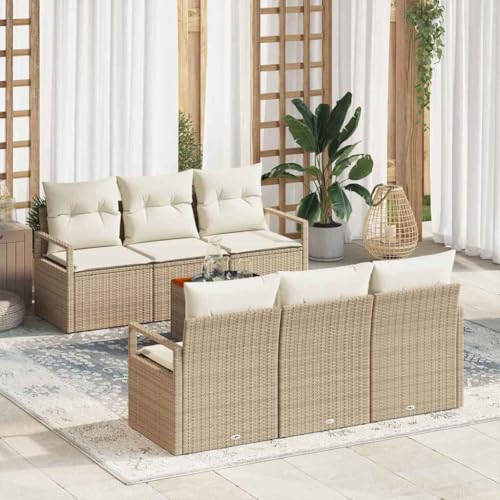 Aiious Wetterfestes Gartensofa Set mit Polster Beige f¨¹r Terrasse und Garten Aiious Wetterfestes Gartensofa Set mit Polster Beige f¨¹r Terrasse und Garten von Aiious
