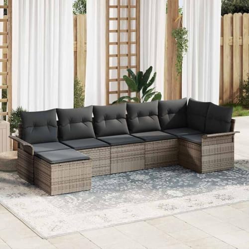 Aiious Bequemes Poly Rattan Sofa Set 7 pcs inklusive Kissen f¨¹r Balkon und Au?enbereich Aiious Bequemes Poly Rattan Sofa Set 7 pcs inklusive Kissen f¨¹r Balkon und Au?enbereich von Aiious