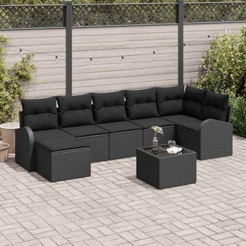 Aiious Poly Rattan Gartensofa Set 8 Personen Komfortabel mit Kissen Wetterfeste Sitzgruppe Fuer Aussenbereich Aiious Poly Rattan Gartensofa Set 8 Personen Komfortabel mit Kissen Wetterfeste Sitzgruppe Fuer Aussenbereich von Aiious