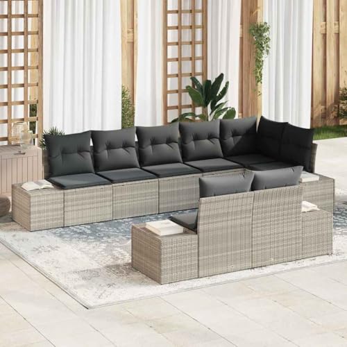 Aiious Modulares Poly Rattan Gartensofa mit bequemen Schaumkissen 8tlg Aiious Modulares Poly Rattan Gartensofa mit bequemen Schaumkissen 8tlg von Aiious