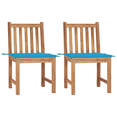 Aiious Gartenst¨¹hle 2 STK. mit Kissen Massivholz Teak Aiious Gartenst¨¹hle 2 STK. mit Kissen Massivholz Teak von Aiious