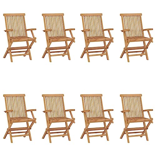 Aiious Klappbare Gartenst¨¹hle 8 STK. Massivholz Teak Aiious Klappbare Gartenst¨¹hle 8 STK. Massivholz Teak von Aiious