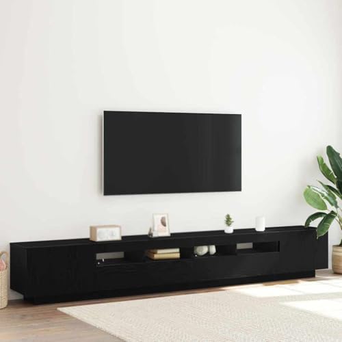 Aiious LED TV-Schrank Schwarz Eiche 260x35x40 cm Holzwerkstoff Aiious LED TV-Schrank Schwarz Eiche 260x35x40 cm Holzwerkstoff von Aiious