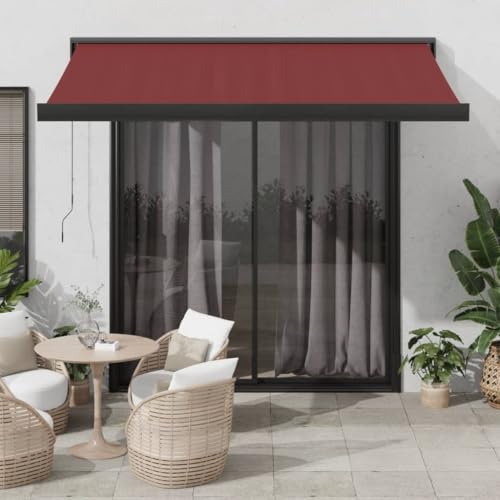 Aiious Markise Manuell Weinrot 350x250 cm Aiious Markise Manuell Weinrot 350x250 cm von Aiious