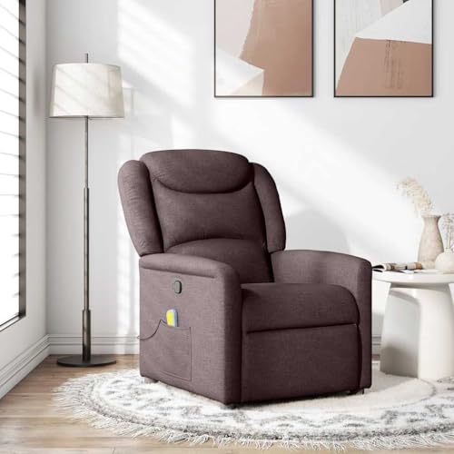 Aiious Massagesessel Dunkelbraun Stoff Bequem Entspannen Manuelle Liegefunktion 6 Massagepunkte Aiious Massagesessel Dunkelbraun Stoff Bequem Entspannen Manuelle Liegefunktion 6 Massagepunkte von Aiious