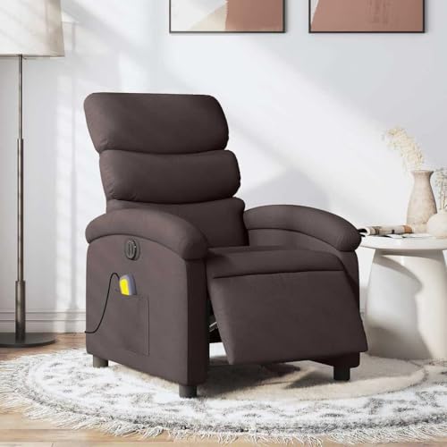 Aiious Massagesessel Elektrisch Dunkelbraun Stoff Aiious Massagesessel Elektrisch Dunkelbraun Stoff von Aiious