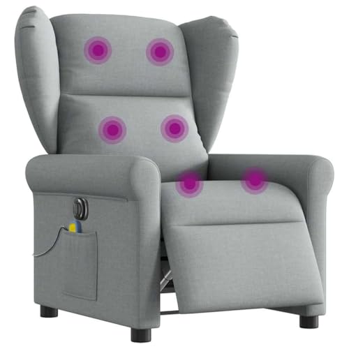 Aiious Massagesessel Elektrisch Hellgrau Stoff Aiious Massagesessel Elektrisch Hellgrau Stoff von Aiious