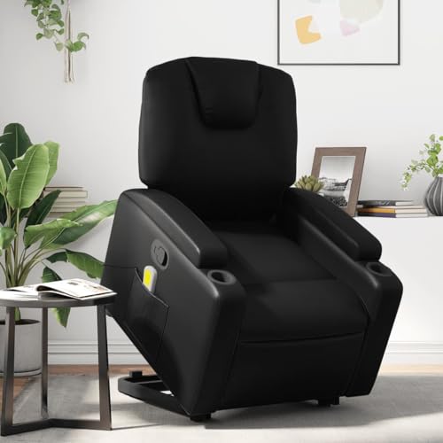 Aiious Massagesessel mit Aufstehhilfe ¨C Schwarz Kunstleder, elektrische Aufstehhilfe, manuelle Liegefunktion Aiious Massagesessel mit Aufstehhilfe ¨C Schwarz Kunstleder, elektrische Aufstehhilfe, manuelle Liegefunktion von Aiious